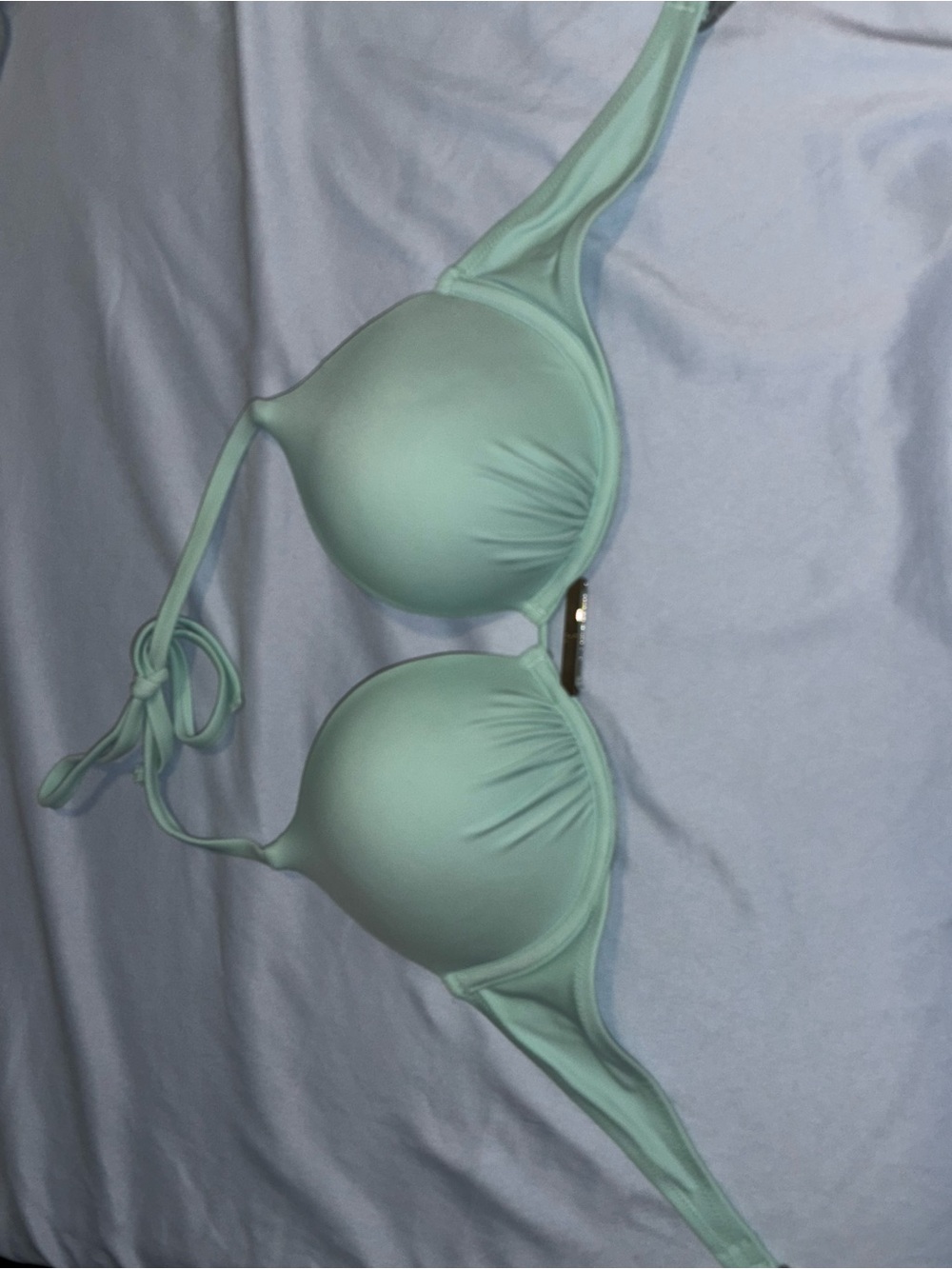 Victoria's Secret Mint Green Halter Bikini Top